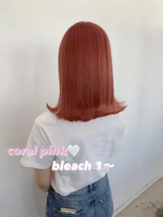 ミディアム カラー レイヤー×グレージュ /ピンク🩷mioのヘアスタイル