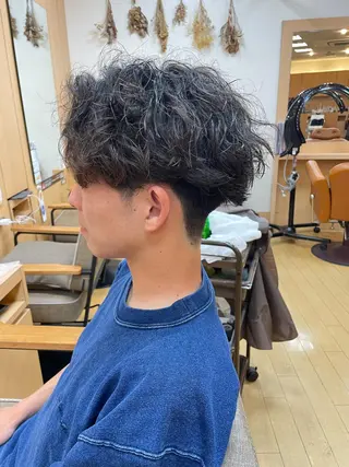 パーマ メンズ 韓国ヘア 🤍中西麻友🤍のヘアスタイル