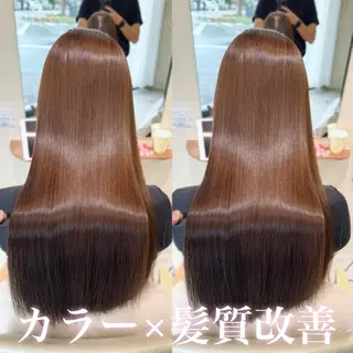 ロング カラー 韓国ヘア/レイヤー カット/✨髪質改善のヘアスタイル