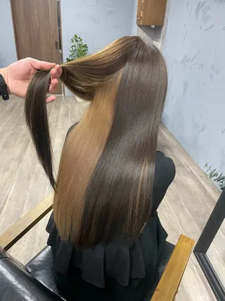 ロング カラー マツダ レンのヘアスタイル