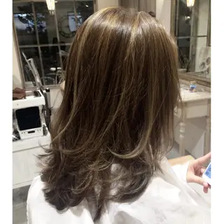 ショート ミディアム セミロング ロング カラー パーマ ヘアアレンジ 韓国♡ハイライト ♡YURIのヘアスタイル