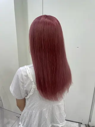 セミロング カラー 大人っぽ♡上品な暖色 ♡ブリーチなし♡のヘアスタイル