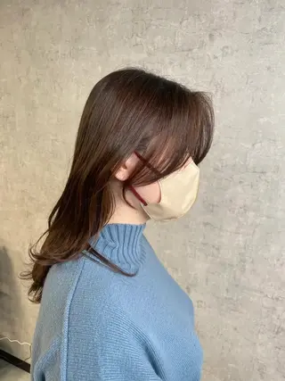 セミロング トレンド韓国レイヤー 🇰🇷のんのヘアスタイル