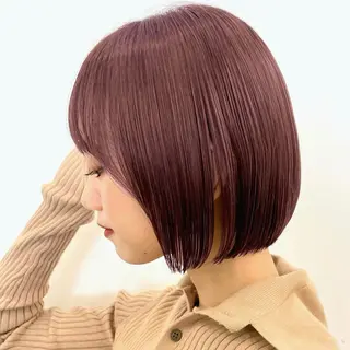 ショート カラー ヘアアレンジ 暖色/ショート/ボブ /hana🌸のヘアスタイル