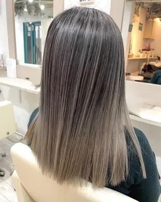 セミロング カラー 髪質改善サロンulu hair 　MAOのヘアスタイル