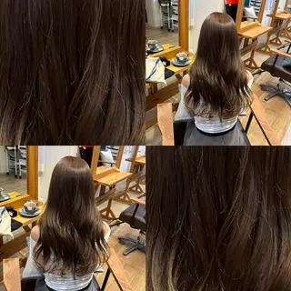 ロング カラー RINNO🌷透明感 カラー/縮毛矯正のヘアスタイル