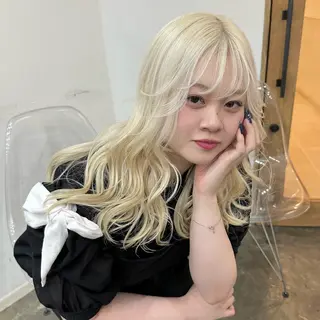 ロング カラー エクステモデル募集 💗大阪梅田/川上のヘアスタイル
