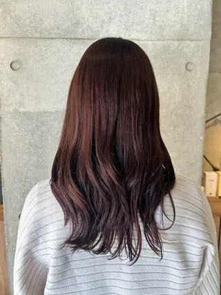セミロング カラー 艶カラー🌸 SAKURAI🌸のヘアスタイル