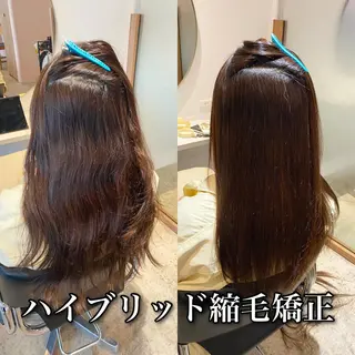 ロング カラー パーマ ブリーチ縮毛矯正/ デサキ ショウヘイのヘアスタイル