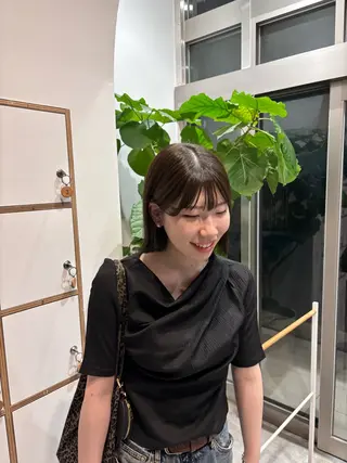 カラー 千田 りんなのヘアスタイル