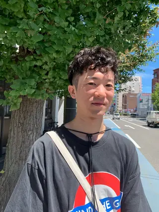 ショート パーマ 宮嶋 勇輔のヘアスタイル
