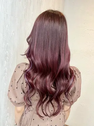 ロング カラー GLOSS 心斎橋 山上のヘアスタイル