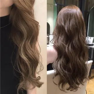 ロング カラー パーマ 酸性縮毛矯正のプロ 杉山玲介のヘアスタイル