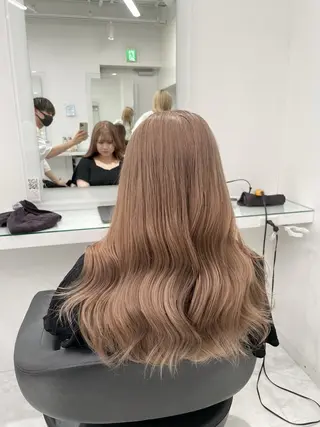 カラー 盛れる上質ワンホン ヘア🤍YUME🤍のヘアスタイル
