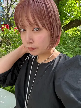 ショート カラー ブリーチなしカラー/ パーマ/おとは🦖♡のヘアスタイル