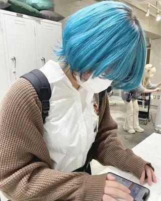 ショート カラー ヘアアレンジ ササキカズマ〻透明感 〻色落ち〻赤み消しのヘアスタイル