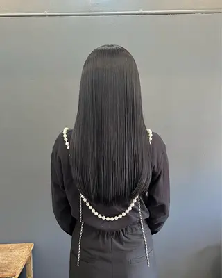 ロング カラー 暗髪とオリーブ🌿 渡辺拓人のヘアスタイル