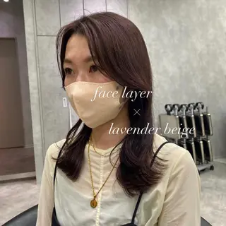 ミディアム カラー DAIKIベージュ 🍂レイヤーカットのヘアスタイル