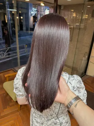 セミロング カラー 矢野 晃平のヘアスタイル