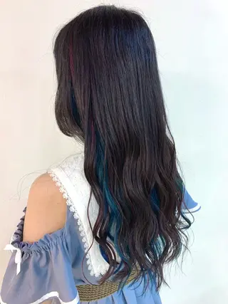 ロング カラー 神野 洸都のヘアスタイル