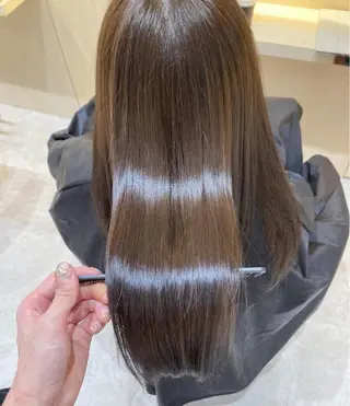 セミロング 🩵縮毛矯正・ボブ 岩原朋也🩵のヘアスタイル