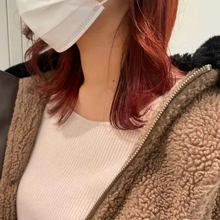ミディアム カラー 💗モデルカット 募集中のヘアスタイル
