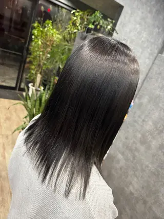 ミディアム カラー glac 當田のヘアスタイル