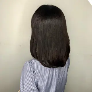 セミロング 菊池 栄里奈のヘアスタイル