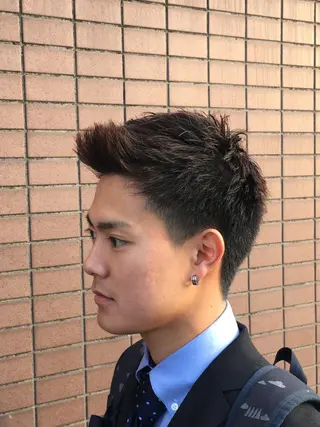 ショート メンズ 牧 颯斗のヘアスタイル