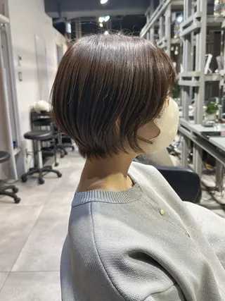 ショート カラー 透明感カラー/ボブ /佐藤伶のヘアスタイル