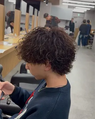 ショート カラー パーマ ヘアアレンジ メンズ キッズ 🔥メンズ特化🔥/ 福田朝輝のヘアスタイル