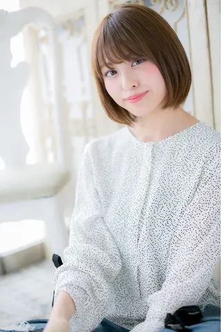 ショート 縮毛矯正×髪質改善 カラー×クロスパーマのヘアスタイル