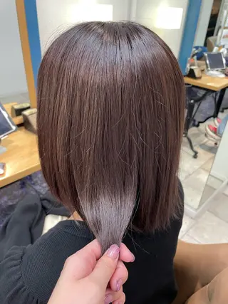 ミディアム カラー 🍒透明感カラー/ 艶カラー/さくら🍒のヘアスタイル