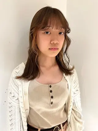 セミロング カラー akane /渋谷のヘアスタイル