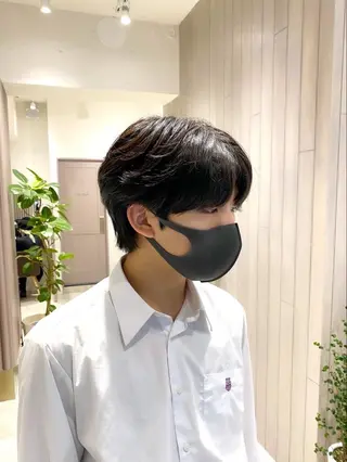 ショート カラー パーマ メンズ 表参道🌿赤み消し カラー/チナツのヘアスタイル