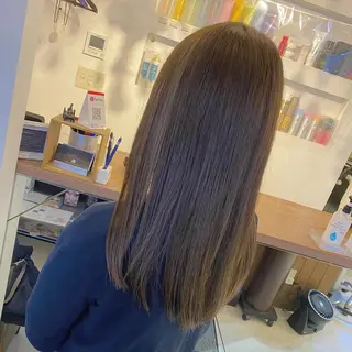 セミロング 髪質改善特化 安東駿介のヘアスタイル
