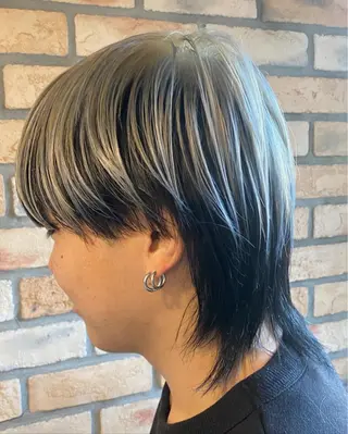 ショート カラー ヘアアレンジ メンズ 烏山 達也のヘアスタイル