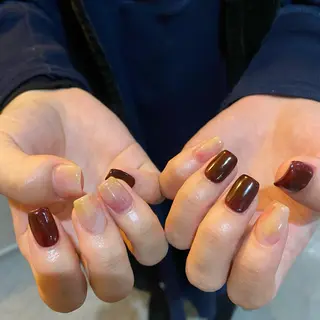 カラー ネイル scre as Etelのネイルデザイン