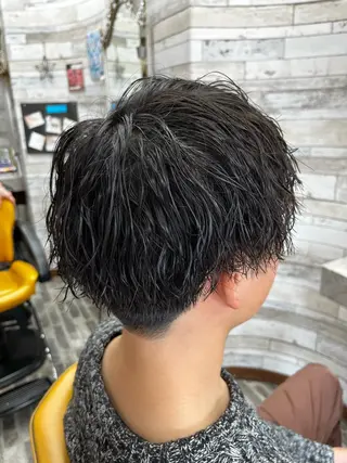 パーマ メンズ 大坪 拓斗のヘアスタイル