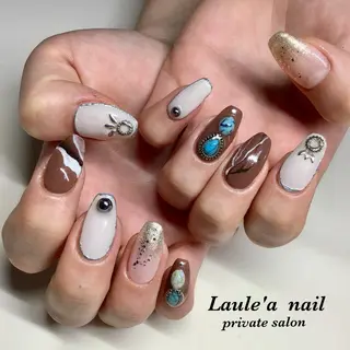 カラー ネイル マツエク・マツパ 福田 加奈のネイルデザイン