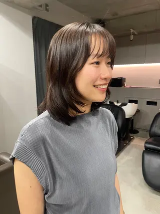 ミディアム カラー 表参道🌿赤み消し カラー/チナツのヘアスタイル