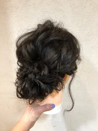 セミロング カラー ヘアアレンジ まつパ/まつエク Ci belleのマツエク・マツパデザイン
