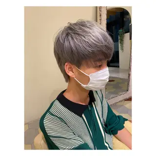 カラー メンズ 菊池大一 溝の口パーマのヘアスタイル