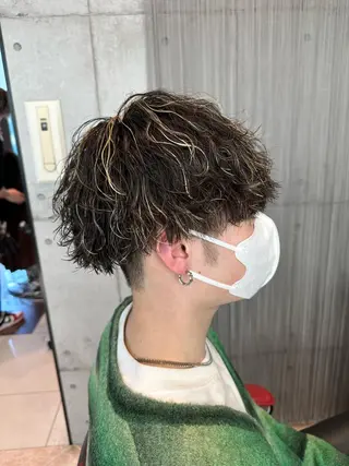 カラー パーマ メンズ 仙台駅/メンズパーマ /🔗髙橋海汰のヘアスタイル