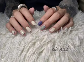 ショート ネイル ak nail .のネイルデザイン