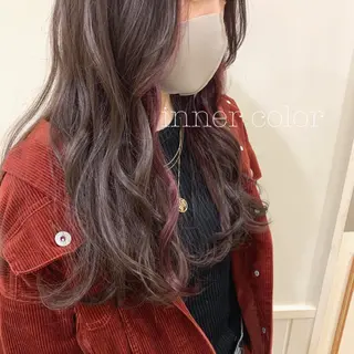 ロング カラー ぱつっとボブ/ 小野あかねのヘアスタイル
