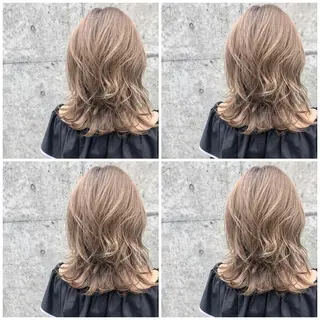 セミロング カラー パーマ ヘアアレンジ メンズ キッズ ネイル マツエク・マツパ レイヤー/顔周り 韓国ヘア森田和貴のヘアスタイル