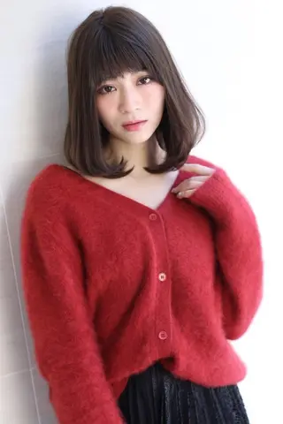 ミディアム 尾前 了守のヘアスタイル
