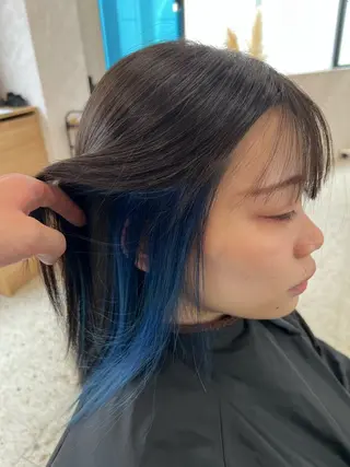 セミロング カラー 近藤 叶大のヘアスタイル