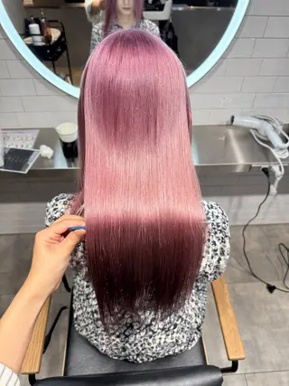 ロング ハイトーンカラー 縮毛矯正/ジャックのヘアスタイル